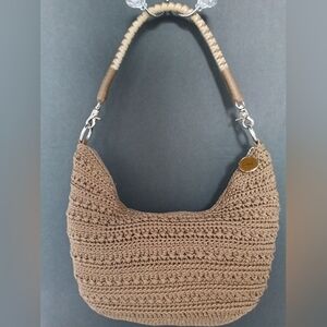 The SAK Brown Woven Purse with Shoulder Strap Very good condition
